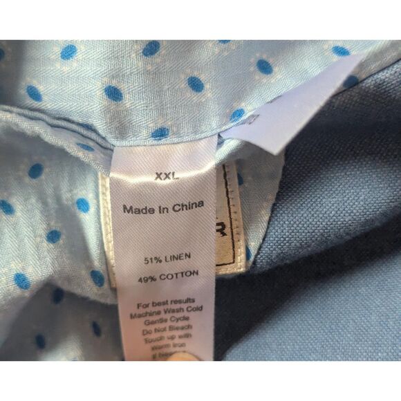 Peter Millar XXL Blue Linen Cotton Sport Coat Blazer Prep Coastal Grandfather - Picture 4 of 7